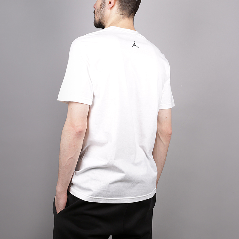 мужская белая футболка Jordan Lines Tee 619929-100 - цена, описание, фото 3